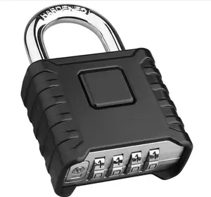 Diyife Heavy Duty Combination Padlock, Large Outdoor Padlock [One-Touch Unlocking] High Security Weatherproof, Design of Hidden Password Suitable for Locker, Home, School, Garage, Gate, Garden