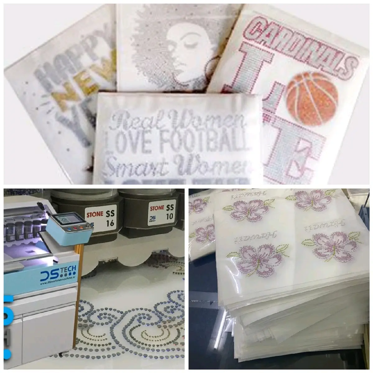 Custom Rhinestone Transfers - Customizable Design for Various Styles and Occasions