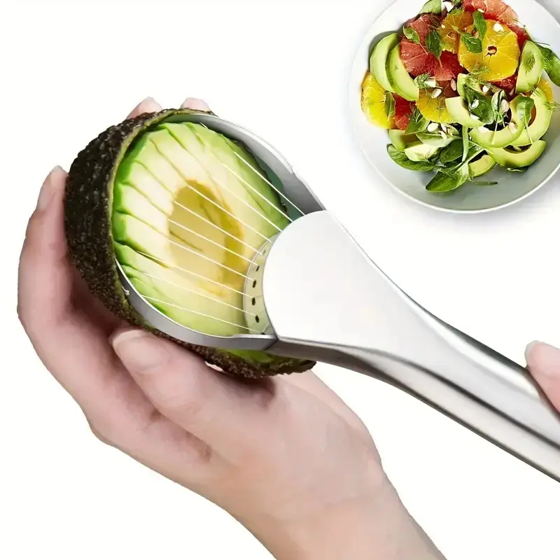 Multifunctional Avocado Tool Set, Slicer Pitter Cutter Peeler, Essential Kitchen Gadget for Home Cooking & Baking Needs