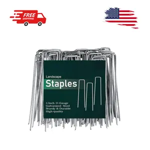 6 Inch 50 Pack Hot-dip Galvanized Landscape Staples