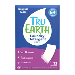 Tru Earth Laundry Detergent Sheets Lilac Breeze - No Plastic Jugs, No Measuring, No Mess