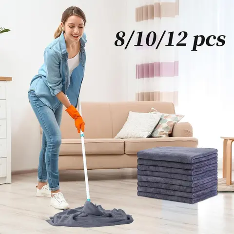 8/10/12 Pack Super Absorbent Microfiber Towels, Reusable Kitchen Cleaning Towels, Soft Absorbent Car Wiping Cloths, Microfiber Towels for Cars, Car Washing Towel, Car Wash Microfiber Towel, Durable & Eco-Friendly, Car Wash Supplies