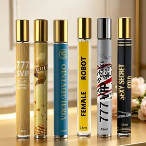 6 Pack Men's Portable EDP | 6 PACK Total：7.1 OZ / 210 ML | 35ML Each | 6 Scents: Marine/Woody/Citrus/Leather/Spicy/Fougere | Palm-Sized, On-the-Go Refresh, Essential for Commute & Travel, Gift for Him