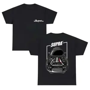 Supra Engine Bay T-Shirt, Supra Car Design With Open Engine Bay Top, JDM Supra Fans Shirt, Car Apparel For Streetwear