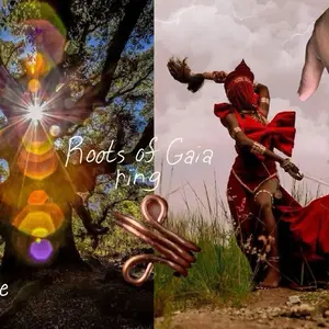 The Roots of Gaia Ring Copper Ring - Boho Style, Durable Design, Natural Color