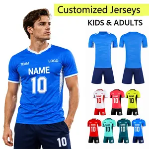 2026 Custom Soccer Jerseys for Youth & Kids Personalised Football Shirt Set Men Women Football Jersey