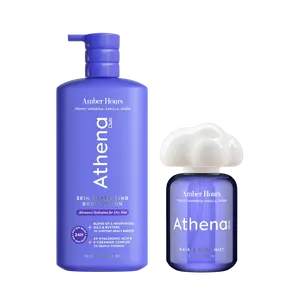 Amber Hours - Athena Club Lotion & Mist Duo | Hydrates & Softens | Full-Body Fragrance | Sensitive-Skin Friendly | Perfect for Scent Layering