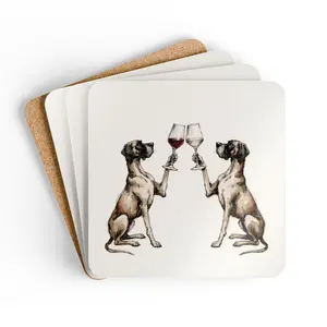 Happy Hour Great Dane Coaster Set