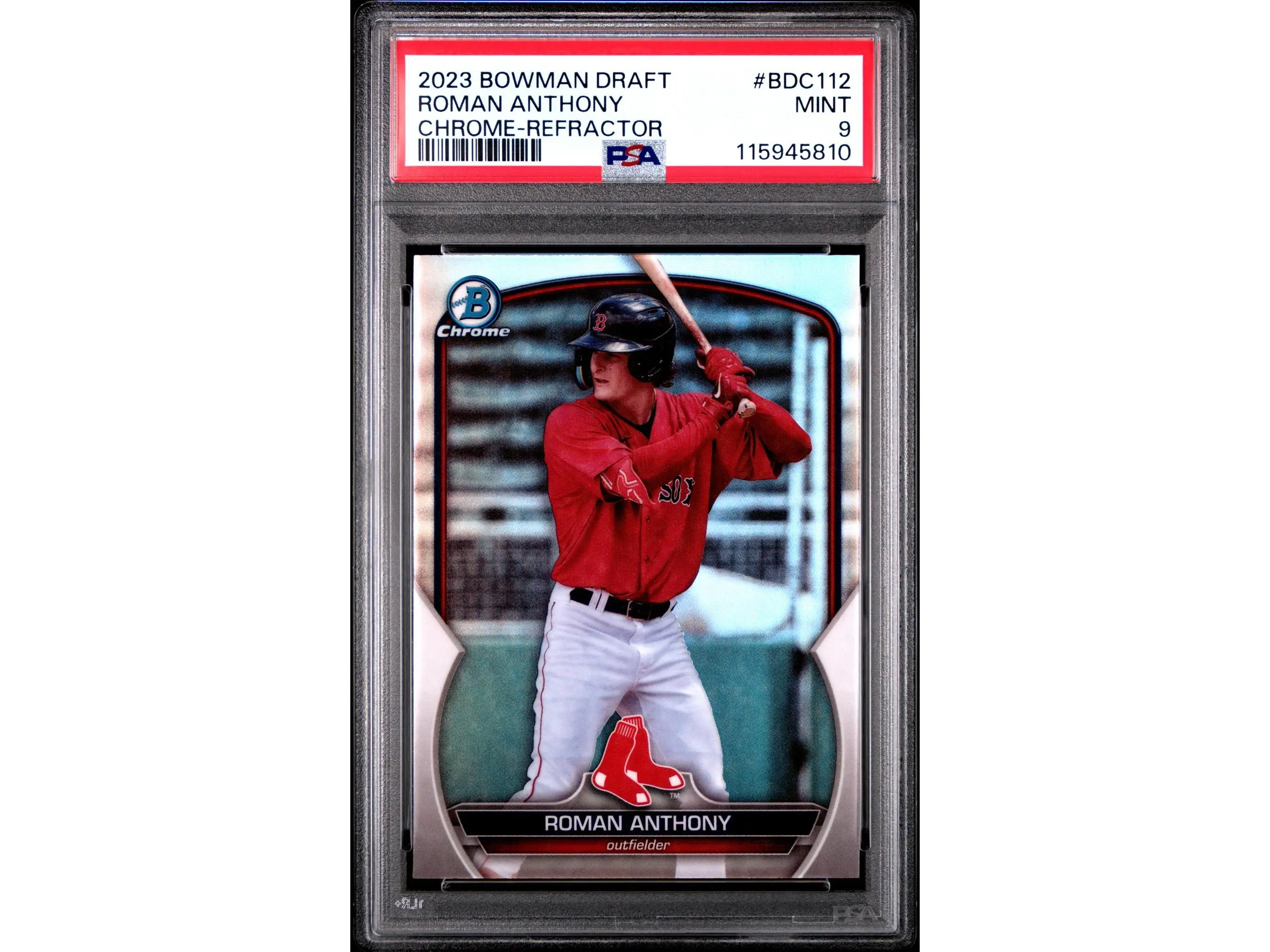 2023 Bowman Chrome Draft Refractor Roman Anthony #BDC112 PSA 9