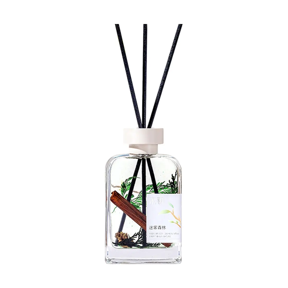 SONG CHAO 200ml Mist Forest Reed Diffuser Set - Natural Botanical Aroma Oil for Home Fragrance & Air Freshener - Upgraded Flameless Essential Oil Diffuser