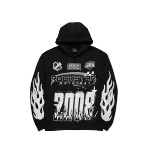 Amos Black Graphic Hoodie