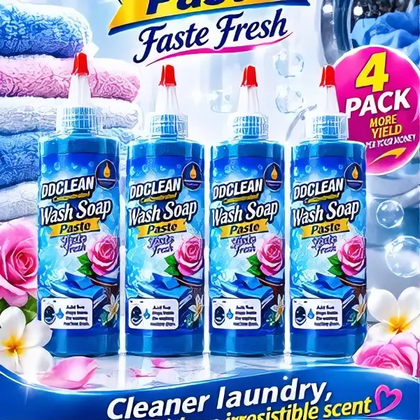 DDCLEAN Concentrated Wash Soap Paste 6.6 oz - 4 Pack for Cleaner Laundry with Irresistible Scent