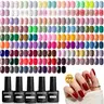 JODSONE 100 PCS Gel Nail Polish Kit No Wipe Soak off Base Coat and Matte Glossy Top Coat Gel Polish Collections Gifts for Manicure Lovers