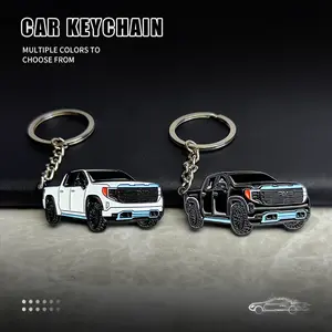 pickup truck metal keychain compatible with GMC pickup truck exterior GMC pickup truck toy car keychain keychain keychain gift