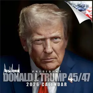 Donald J Trump 45/47 Wall Calendar 2026