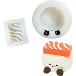 1 Set Salmon Sushi Taba Squishy Mold DIY Craft Making Taba Squishy Making Squishy molds Candle, Soap,  Casting  Mold