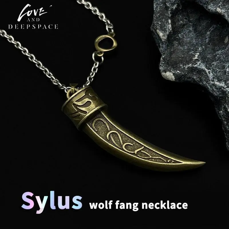 New Game Love And Deepspace Cosplay Props Xavier Zayne Rafayel Sylus Caleb wolf fang necklace Valentine's Day Birthday Gift
