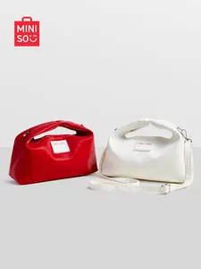 MINISO Lucky Fortune Tote Bag, Portable Crossbody & Top-Handle Handbag, Stylish Casual Daily Purse for Women, Premium Lightweight Design for Travel Shopping Commuting, Elegant Versatile Fashion Bag