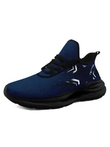 Men’s Blue Western Team Spirit Trainers, Sports Shoes – Lightweight, Breathable & Comfortable | Street Casual | Game Day Sneakers