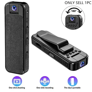 Mini Action Camera, 1080P Wearable Recorder, 180° Rotating Lens, IR Night Vision, Portable Sports DV Camcorder for Outdoor Sport Skiing Cycling Hiking, Gift for Men and Women