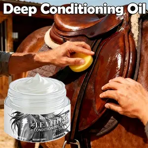 Instant Leather Revitalizer Cream, Deep Nourishing Moisturizing Lubrication, Repairs Cracked Stiff Leather, Suitable for Tack/boots/handbags/belts