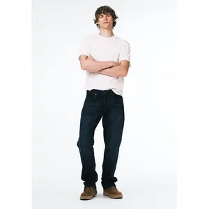 Driven Men's Relaxed Straight Jeans, Authentic and Deep Indigo - BM22137