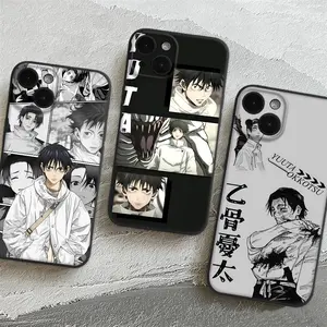 Anime J-Jujutsu K-Kaisen Okkotsu Yuta Phone Case For Apple iPhone17, 16,15,14,13,12,11,Pro,Max,Mini Wave Oil Back Short Phone Case