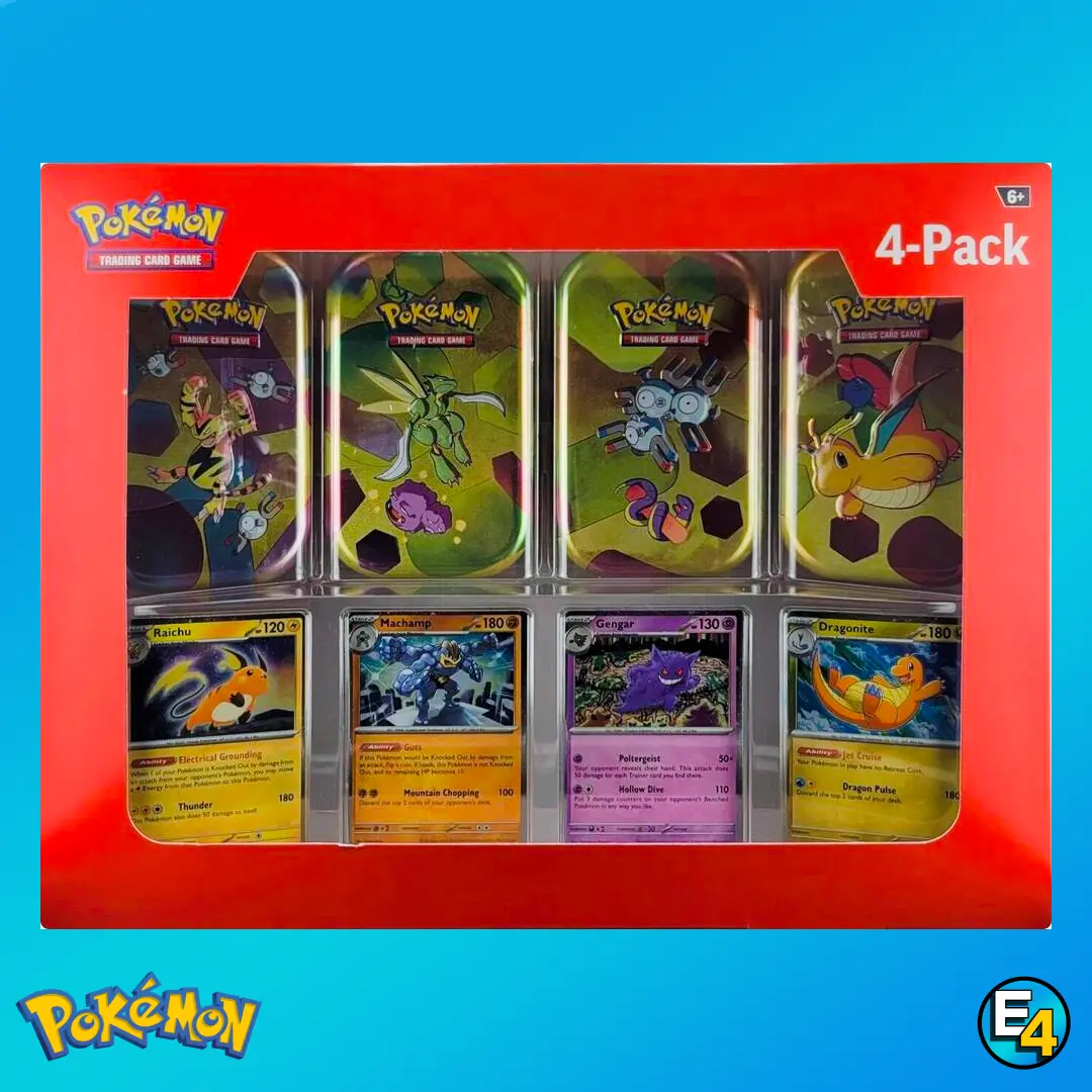 Pokémon 4 Pack 151 Tin collection Sam's Club Exclusive