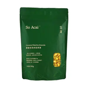 So Acai Coconut Matcha Baked Oatmeal 300g - Healthy Granola Cereal with Nuts & Fruits, No Artificial Flavors, All-Natural Ingredients