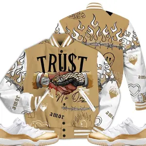 Low Mother Day 11s Outfit Varsity Jacket, Trust No One Graphic Streetwear Sneaker Color Match Shirts