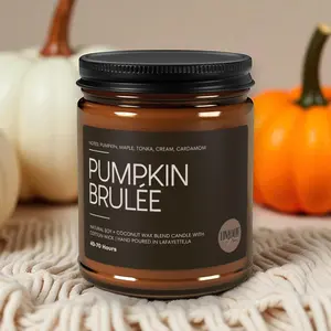 Fall Scented Soy Candles, Non-Toxic, Autumn Candle, Fall Inspired Decor, Container Candle Dye Free Pumpkin Candle