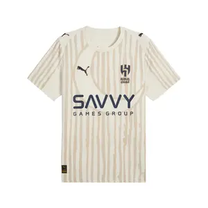 PUMA Mens X Kidsuper Al Hilal Saudi Fc Crew Neck Short Sleeve Jersey Replica Casual - White