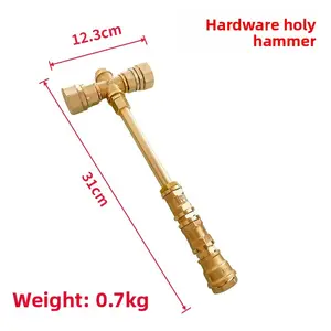 Golden Hammer DIY Assembly Kit – Metal Pipe Fitting Build Kit, Display Prop Model & Creative Desk Decor