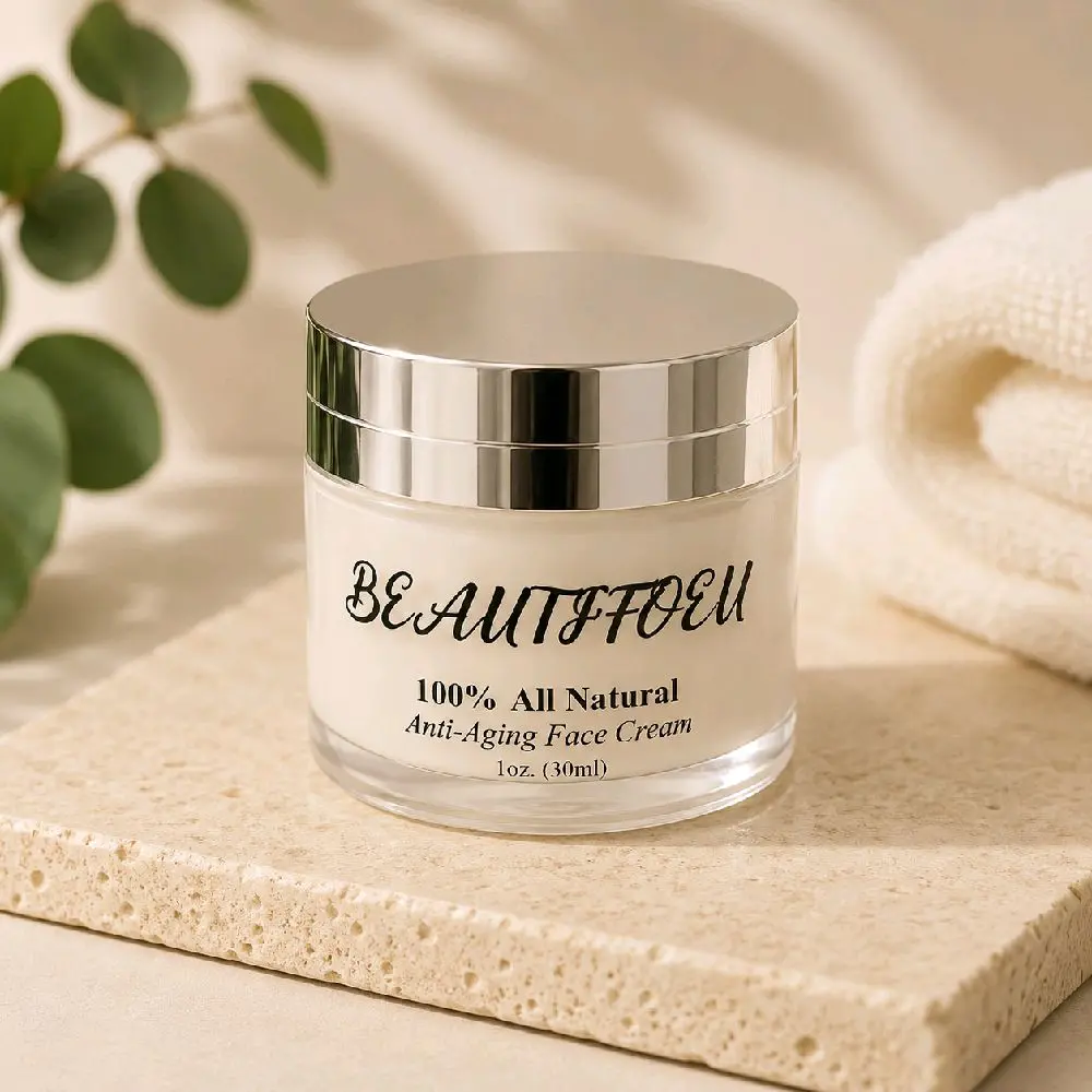 Beautifoeu Anti-Aging Moisturizer with Hyaluronic Acid & Avocado Butter, Lightweight Daily Face Cream to Restore Glow for All Skin Types, 1.7 oz, Smooth, Moisture, Hydrate, Radiant Skin, Anti Wrinkle Moisturizers & Mists, Face/Neck, All-Purpose Moisturize