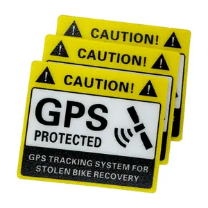 Anti Theft GPS Warning Sticker 3 Pack - Compatible with GPS Devices, Easy to Apply, High-Quality Design Durable Deterrent