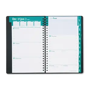 212 MAIN House of Doolittle Express Track Weekly-Monthly Planner, Recycled Paper, Goal Focus, Goal Prioritization, Printed Pages, Ruled Hours, Tabbed Index