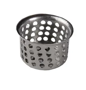 Bathroom Sink Drain Stainless Steel Strainer Basket 1 Inch Flange Replacement Strainer 6 in 1 Pack Chrome Finish