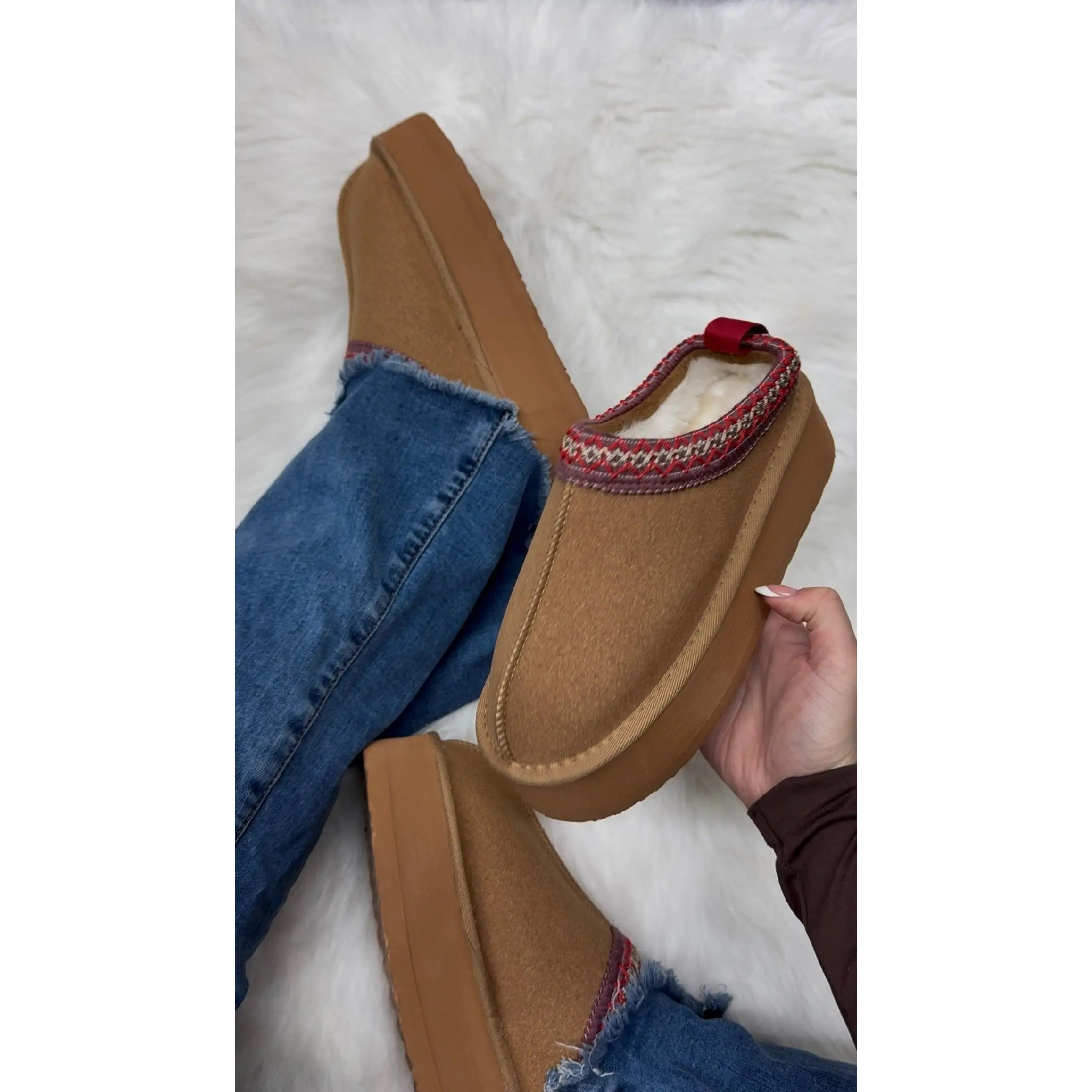 Winter Dreams Platform Bootie - Chestnut