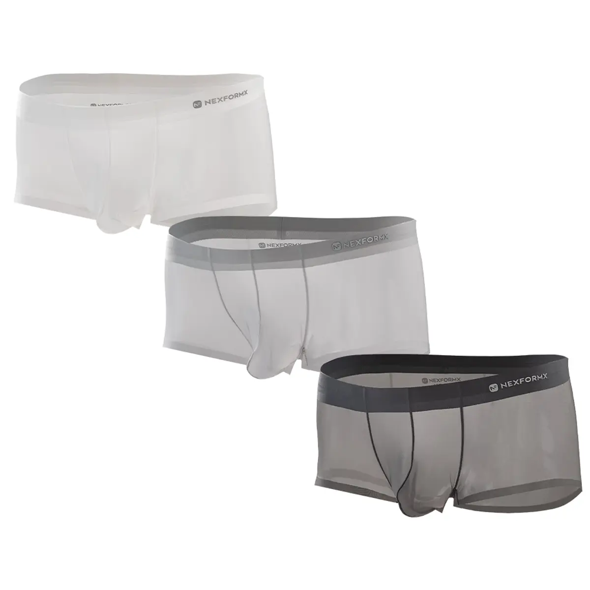 NEXFORMX Men's Ultra-Thin Cooling Briefs Lightweight Microfiber Underwear Breathable No-Show Design Summer Comfort Birthday Gift