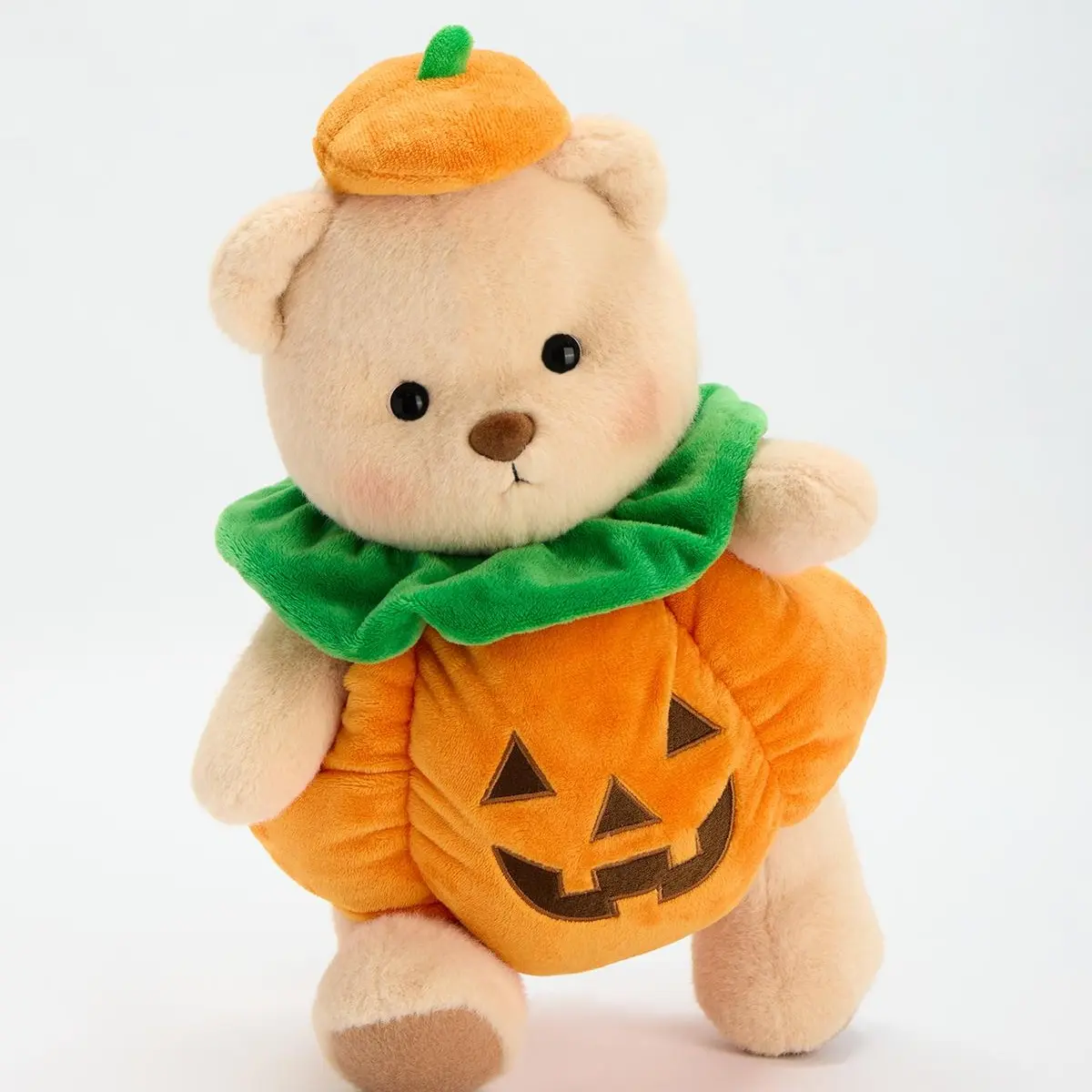 Getahug Halloween Spooky Pumpkin Bear - Handmade Jointed Teddy Bear Stuffed Animal, 9 Inches Sitting, 12 Inches, Cute Birthday Gift, 1×Gift Box, 30-Day Hassle-Free Returns and Exchanges