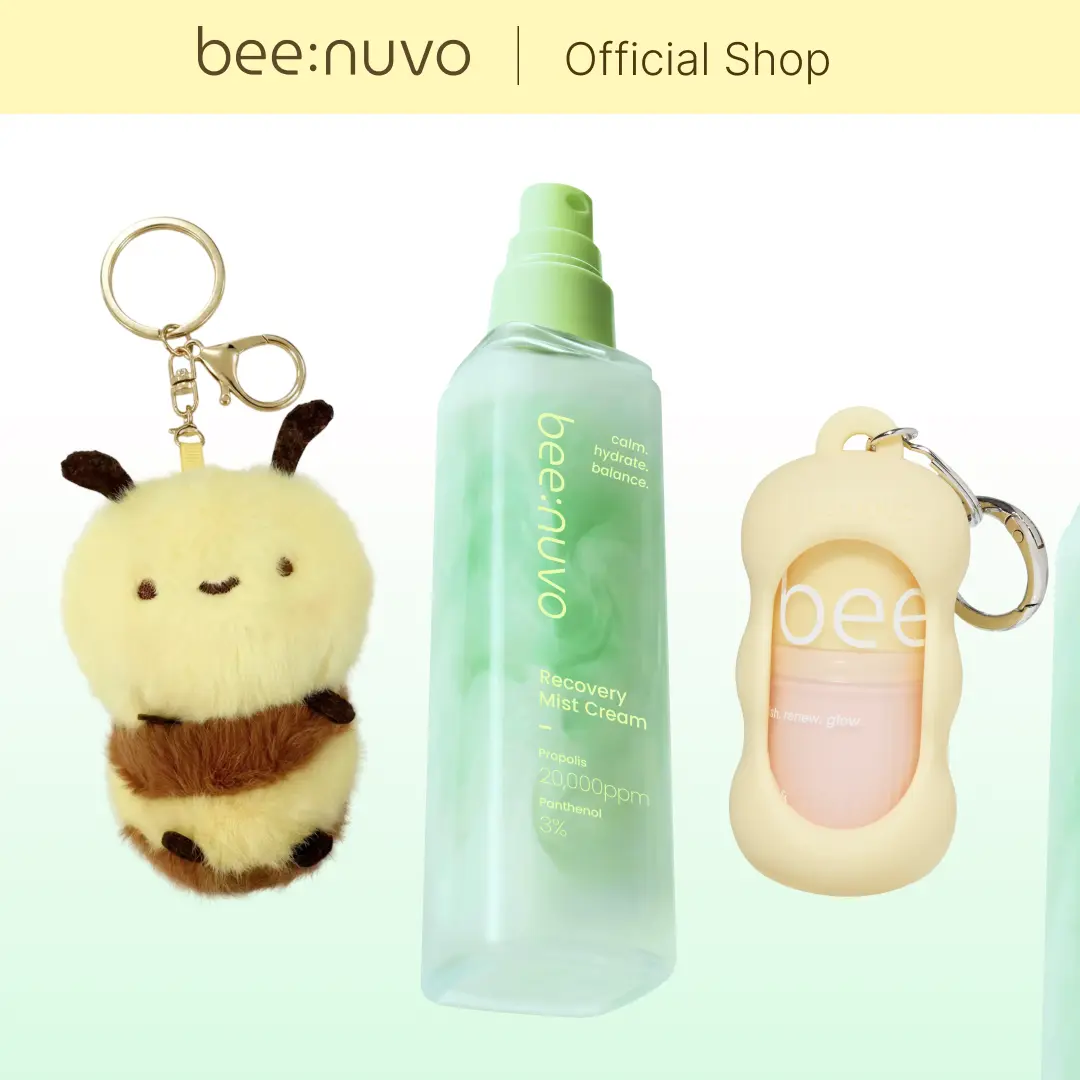 [beenuvo] [Set] Recovery Mist Cream (2.70 fl. oz) & Honey and Collagen Lip Butter (0.45 oz) + 2 Free Gifts — Facial Mist for Soothing & Barrier Care, Nourishing Lip Mask for 24-Hour Moisture, Korean Skincare