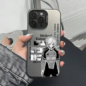 The Stylish Anime Blue Lock Illustration Phone Case, Casing Compatible with iPhone 17, 16, 15, 14, 13, 12, 11 Mini, Pro, Max, X, XR, XSMAX, 8, 7 Plus, Matte Anti-Drop Back Cover, Haikyuu Cover, Blue Lock T