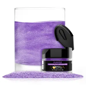Edible Glitter for Drinks, Cocktails, Beer, Garnish & Beverages (Purple, 4 Grams)