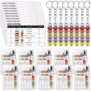 Order of  Draw Beads with Reference Card Phlebotomy Essentials Accessories for Nurse Student Practitioner Gifts