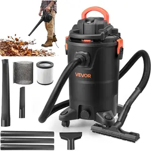 VEVOR Commercial Shop Vac, 11 Gallon Wet Dry Shop Vacuum, 5.5 Peak HP Portable with One - Button Self - Cleaning, 1350W Input, 1.25inx 7ft Hose, 20ft Cord, Industrial - Grade for Jobsite, WorkshopVEVOR Super Brand Day