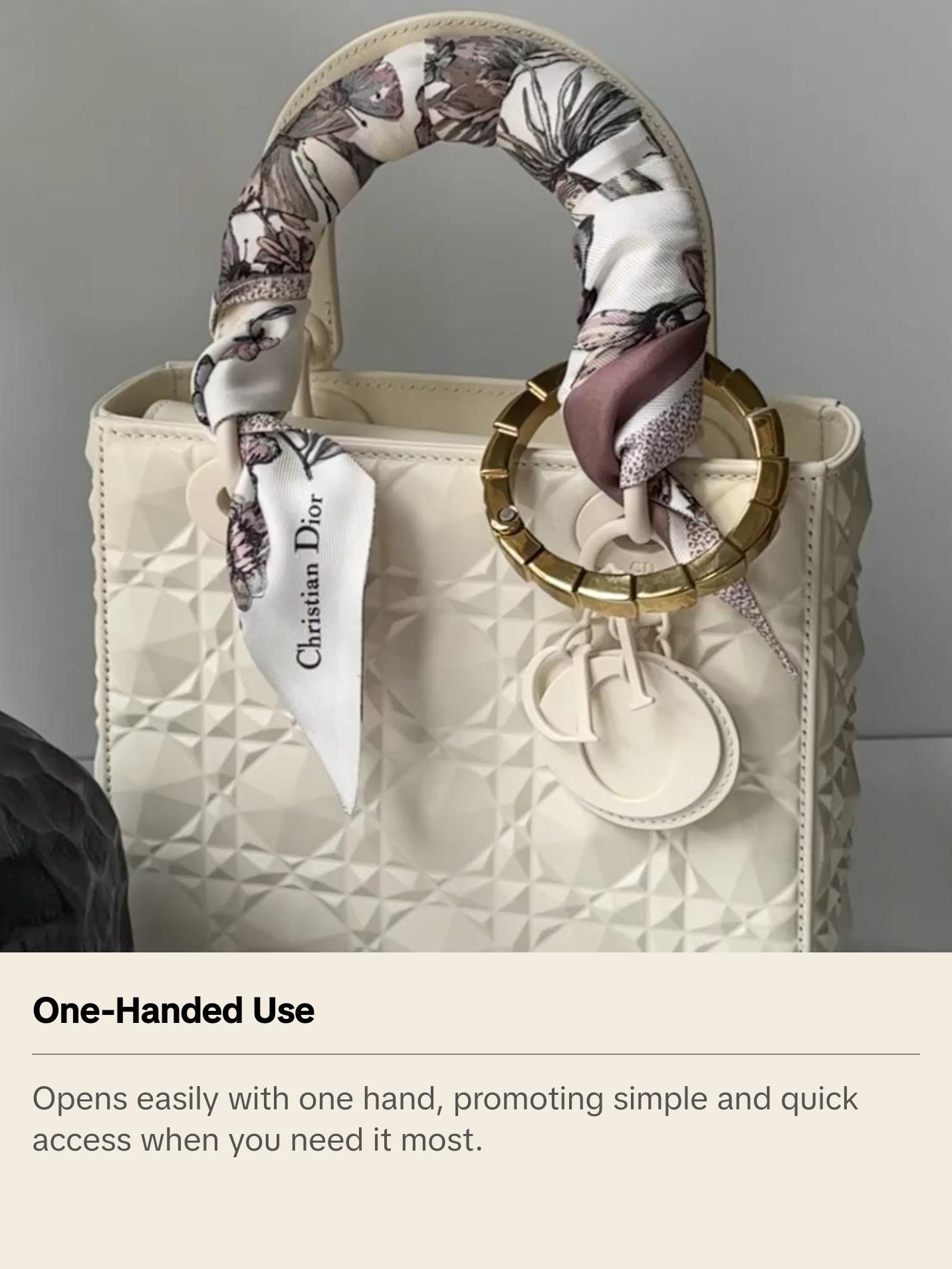 Divina Gold Attaché Purse Bag Hanger - Purse Hook for Table, Luxury Accessory to Any Handbag