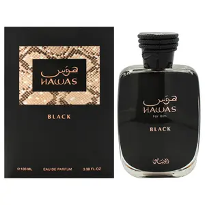 Hawas Black by Rasasi for Men - 3.38 oz EDP Spray