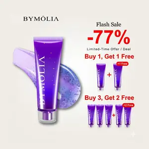 BYMOLIA Whitening Toothpaste Gentle Purple Formula - Fluoride-Free Enamel Repair - Anti-Plaque Oral Care - Color Corrector for Coffee & Tea Stains - Mint Flavor for Long-Lasting Fresh Breath