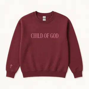 Embroidered Child of God Christian Hoodie, Christian Sweatshirt, Jesus Hoodie Trendy Hoodie, Bible Verse Shirt Aesthetic Clothing Christian Merch for Men Women