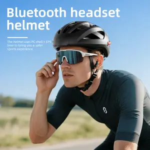 Bluetooth Sports Helmet with Built-in Wireless Audio, Hands-Free Calls, Lightweight Protective Helmet for Cycling & Outdoor Sports